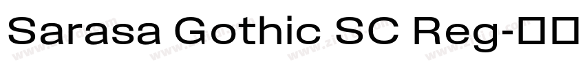 Sarasa Gothic SC Reg字体转换